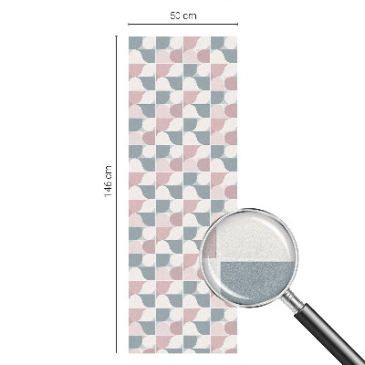 Film fenêtre décoratif occultant vitrail Motifs pastel