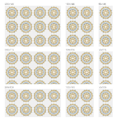 Autocollant pour vitrage Mandalas bohèmes