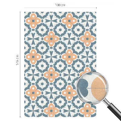 Vitrail autocollant pour fenêtre Fleurs en mosaïque