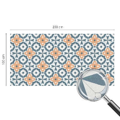 Vitrail autocollant pour fenêtre Fleurs en mosaïque