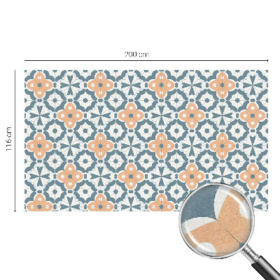 Vitrail autocollant pour fenêtre Fleurs en mosaïque