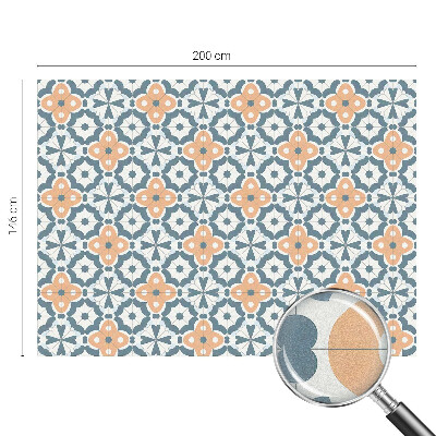 Vitrail autocollant pour fenêtre Fleurs en mosaïque