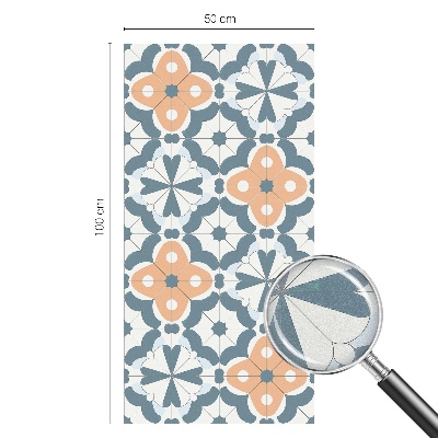 Vitrail autocollant pour fenêtre Fleurs en mosaïque