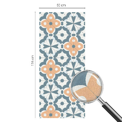 Vitrail autocollant pour fenêtre Fleurs en mosaïque