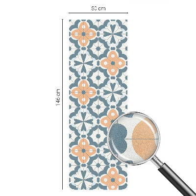 Vitrail autocollant pour fenêtre Fleurs en mosaïque