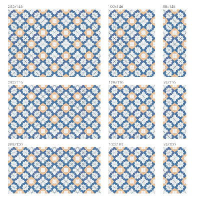 Autocollant pour vitrage Motifs symétriques