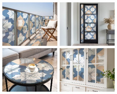 Autocollant pour vitrage Motifs symétriques