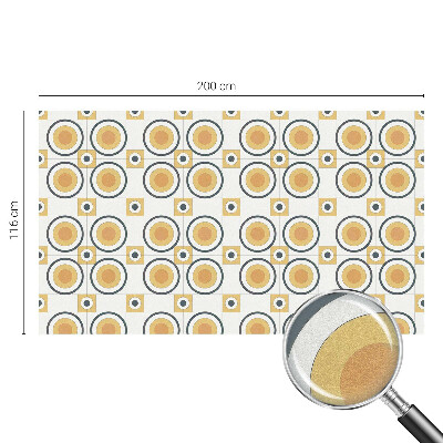Film fenêtre décoratif occultant vitrail Cercles rétro