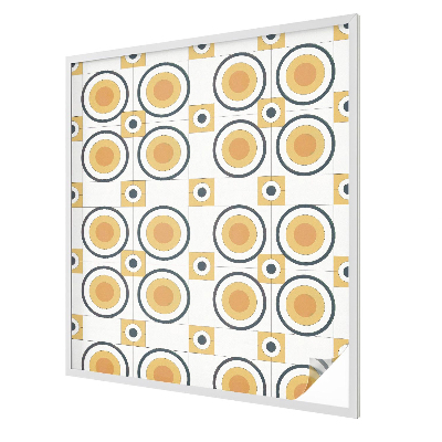 Film fenêtre décoratif occultant vitrail Cercles rétro