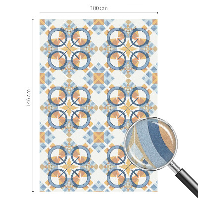 Vitrail autocollant pour fenêtre Motif géométrique