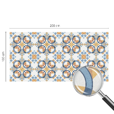 Vitrail autocollant pour fenêtre Motif géométrique