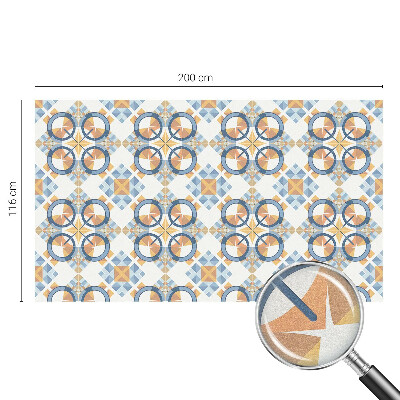 Vitrail autocollant pour fenêtre Motif géométrique