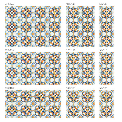 Vitrail autocollant pour fenêtre Motif géométrique