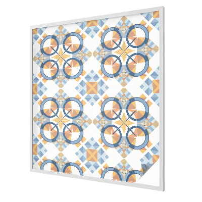 Vitrail autocollant pour fenêtre Motif géométrique