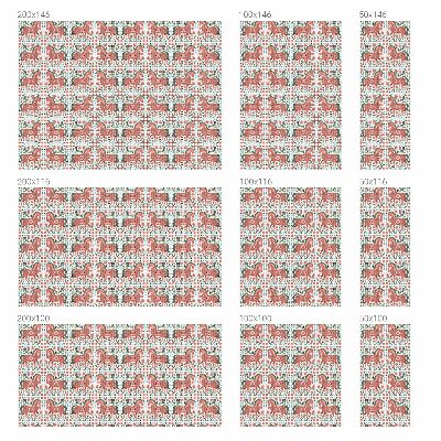 Film fenêtre décoratif occultant vitrail chevaux colorés