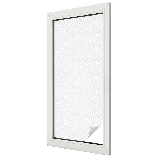 Film occultant fenêtre effet vitrail Vagues d'harmonie