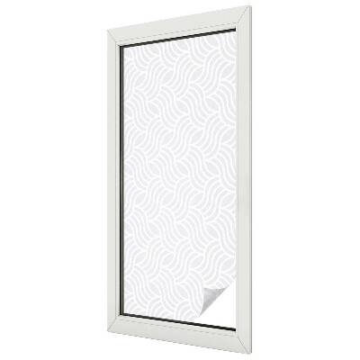 Film occultant fenêtre effet vitrail Vagues d'harmonie