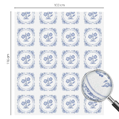 Vitrail autocollant pour fenêtre Fleurs délicates