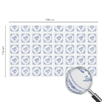 Vitrail autocollant pour fenêtre Fleurs délicates