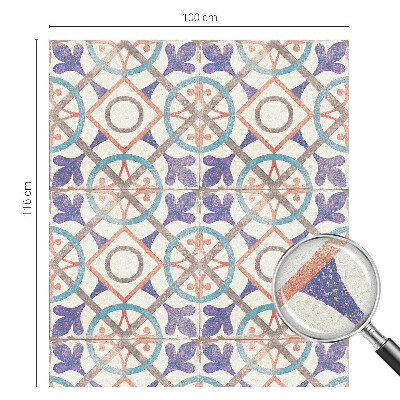 Film occultant pour fenêtre mosaïques colorées