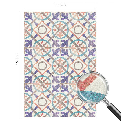 Film occultant pour fenêtre mosaïques colorées