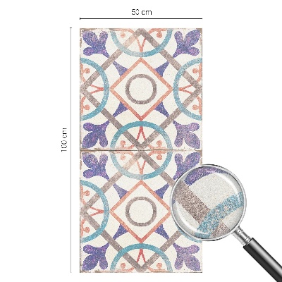 Film occultant pour fenêtre mosaïques colorées