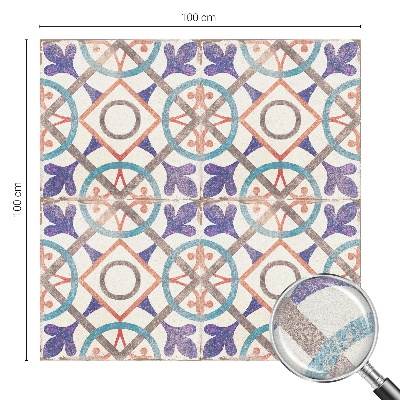 Film occultant pour fenêtre mosaïques colorées