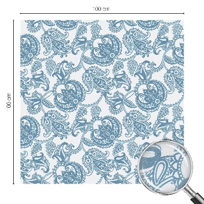 Autocollant pour vitrage ornements bleus