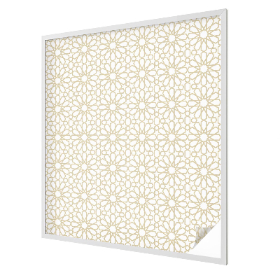 Film fenêtre décoratif occultant vitrail Motifs géométriques