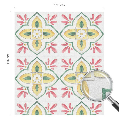 Film occultant pour fenêtre ornement floral