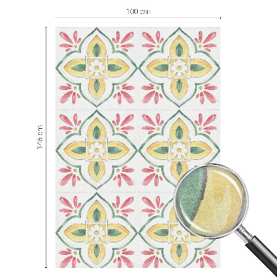 Film occultant pour fenêtre ornement floral