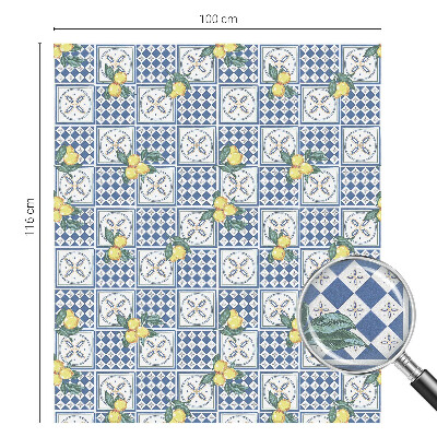 Film occultant fenêtre effet vitrail Motif citron