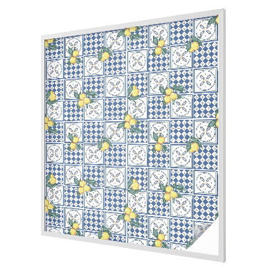 Film occultant fenêtre effet vitrail Motif citron