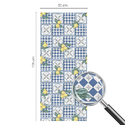 Film occultant fenêtre effet vitrail Motif citron