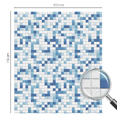Film fenêtre décoratif occultant vitrail Jeu de tuiles