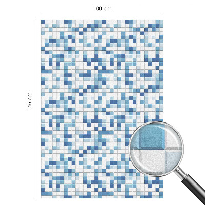 Film fenêtre décoratif occultant vitrail Jeu de tuiles