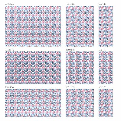 Vitrail autocollant pour fenêtre symétrie florale