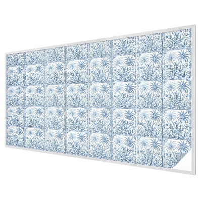 Film occultant fenêtre effet vitrail paysage tropical