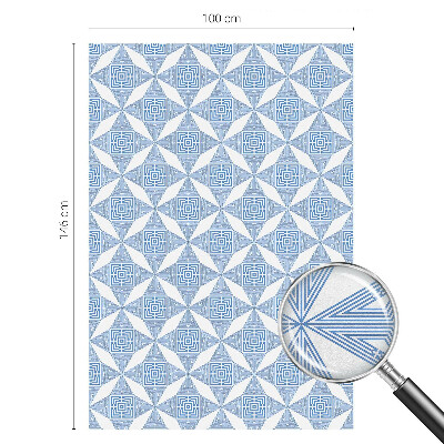 Vitrail autocollant pour fenêtre labyrinthes géométriques