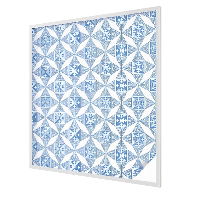 Vitrail autocollant pour fenêtre labyrinthes géométriques