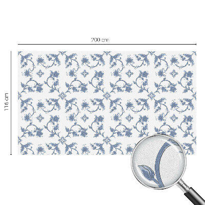 Film fenêtre décoratif occultant vitrail ornement floral