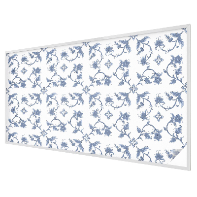 Film fenêtre décoratif occultant vitrail ornement floral