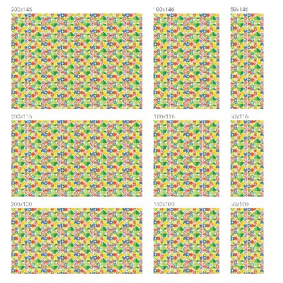 Autocollant pour vitrage fruits colorés