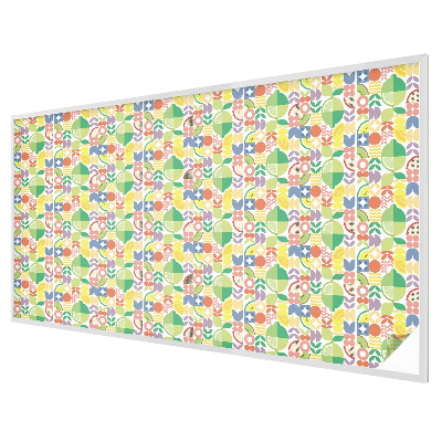 Autocollant pour vitrage fruits colorés