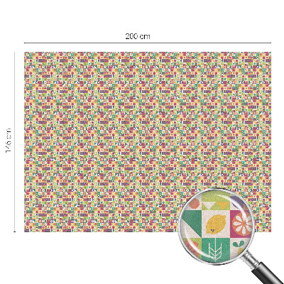 Film occultant fenêtre effet vitrail abstraction colorée