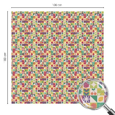 Film occultant fenêtre effet vitrail abstraction colorée