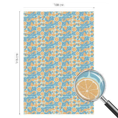 Film occultant fenêtre effet vitrail Agrumes au goût de poisson