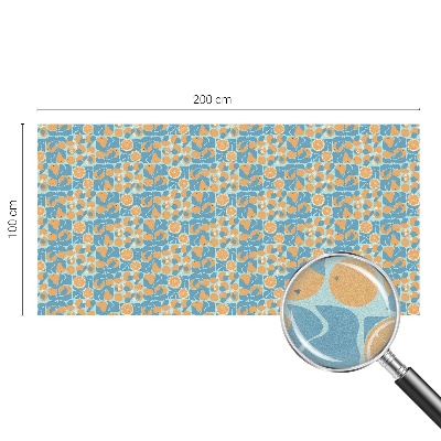 Film occultant fenêtre effet vitrail Agrumes au goût de poisson