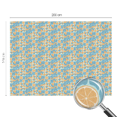 Film occultant fenêtre effet vitrail Agrumes au goût de poisson