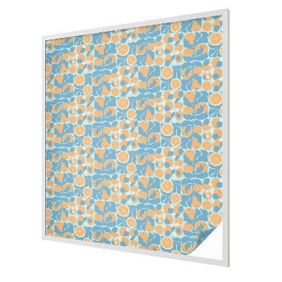 Film occultant fenêtre effet vitrail Agrumes au goût de poisson